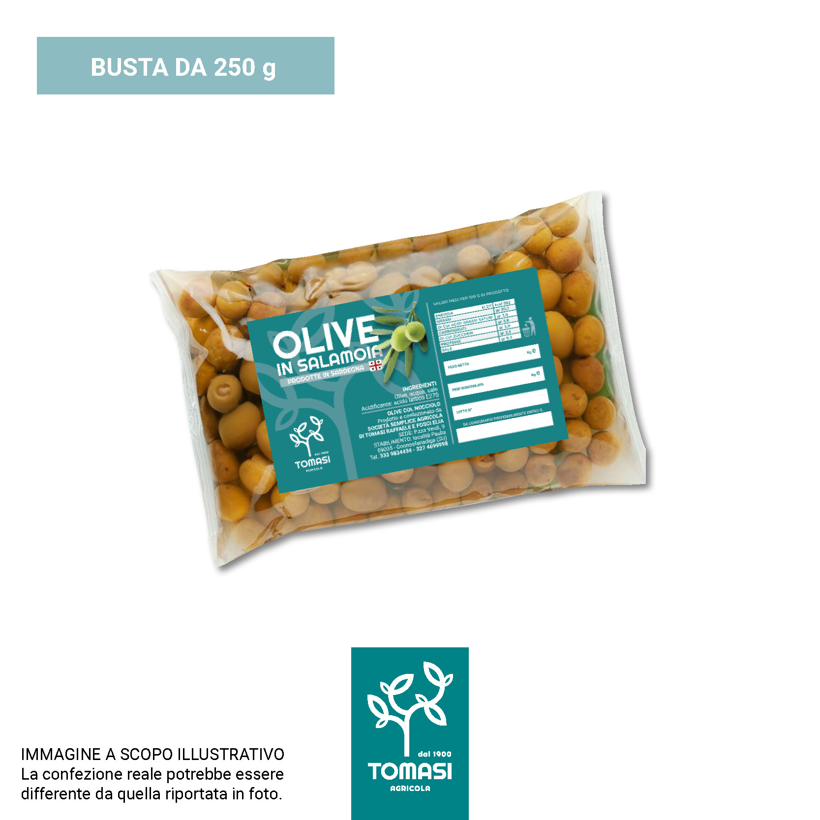 Olive in salamoia busta 250